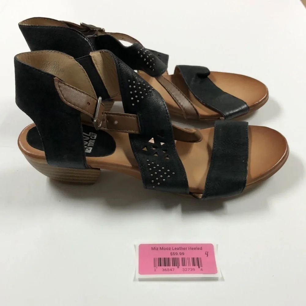 Miz Mooz leather heeled sandals 39 euro =8.5 USA. 4LS